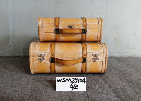 Hinged lid SENMIN L42 Wood Storage Trunks Chests