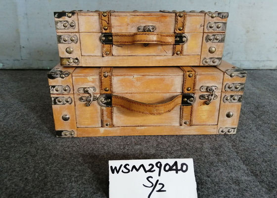 Handicraft Wooden Storage Trunk
