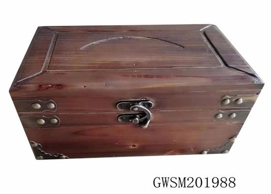 Classic Retro firwood Treasure Chest Storage Trunk