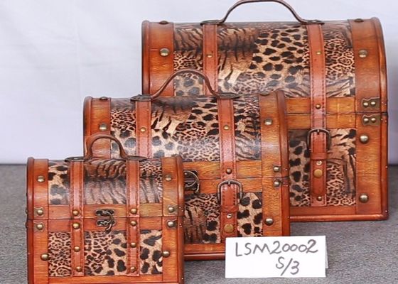 Wooden Suitcases  Plywood + Pu   Yellow   S/3   58x39.5x63/4